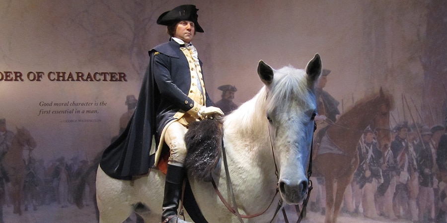 George Washington on his horse - Mount Vernon