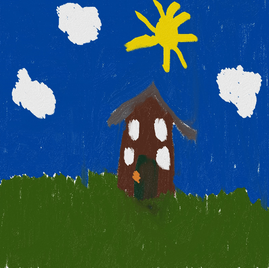 Abstract Painting of a House