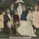 Old Teddy Roosevelt Family Postcard