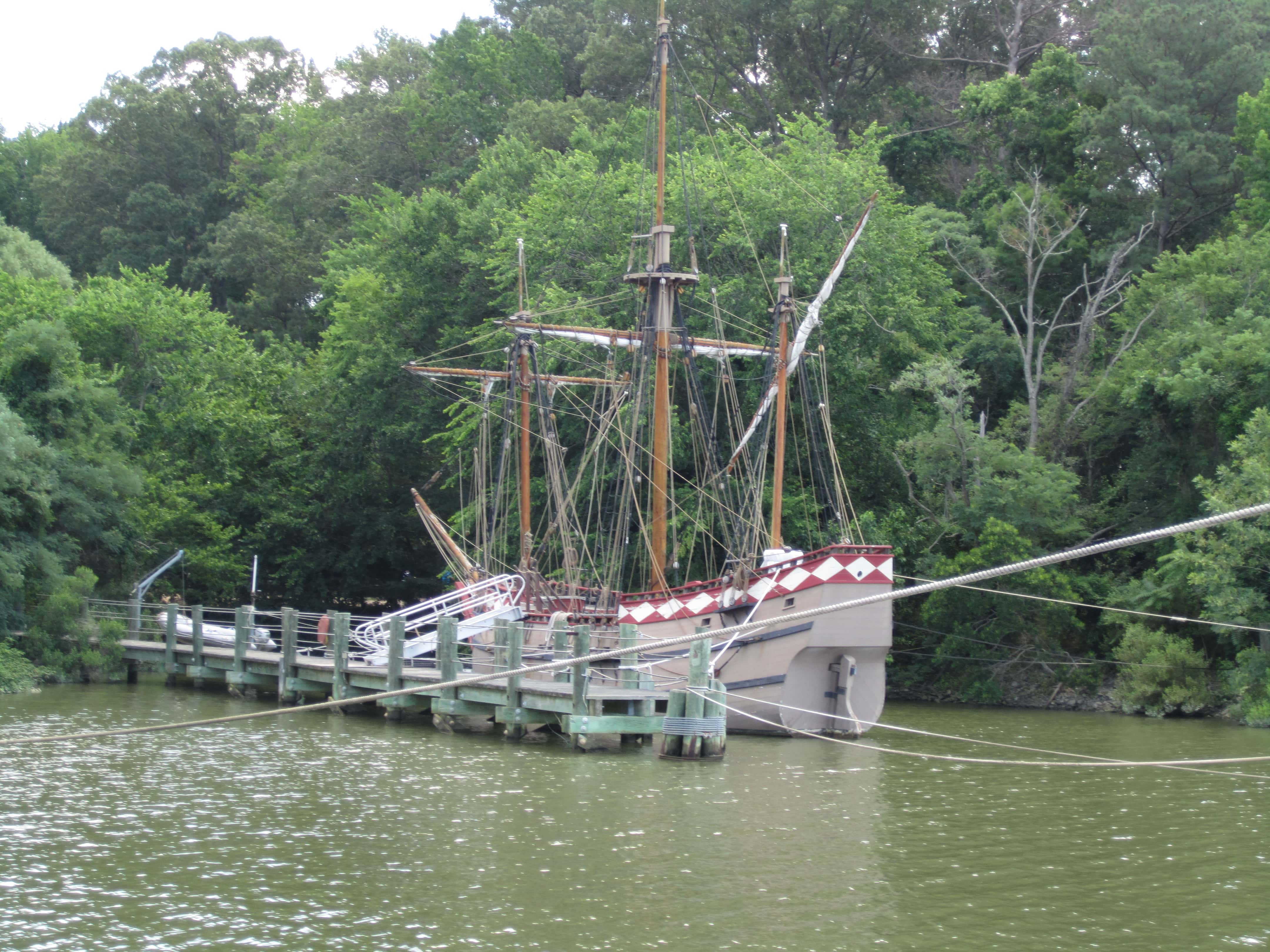 Ship at Jamestown, Virginia