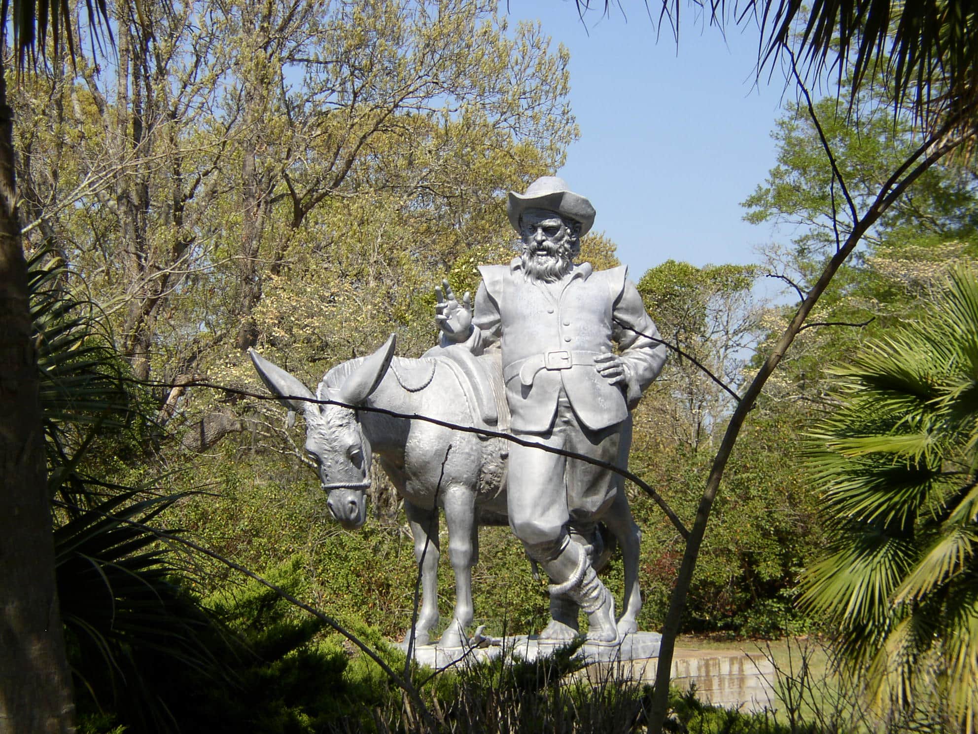 Donkey and Prospector statue
