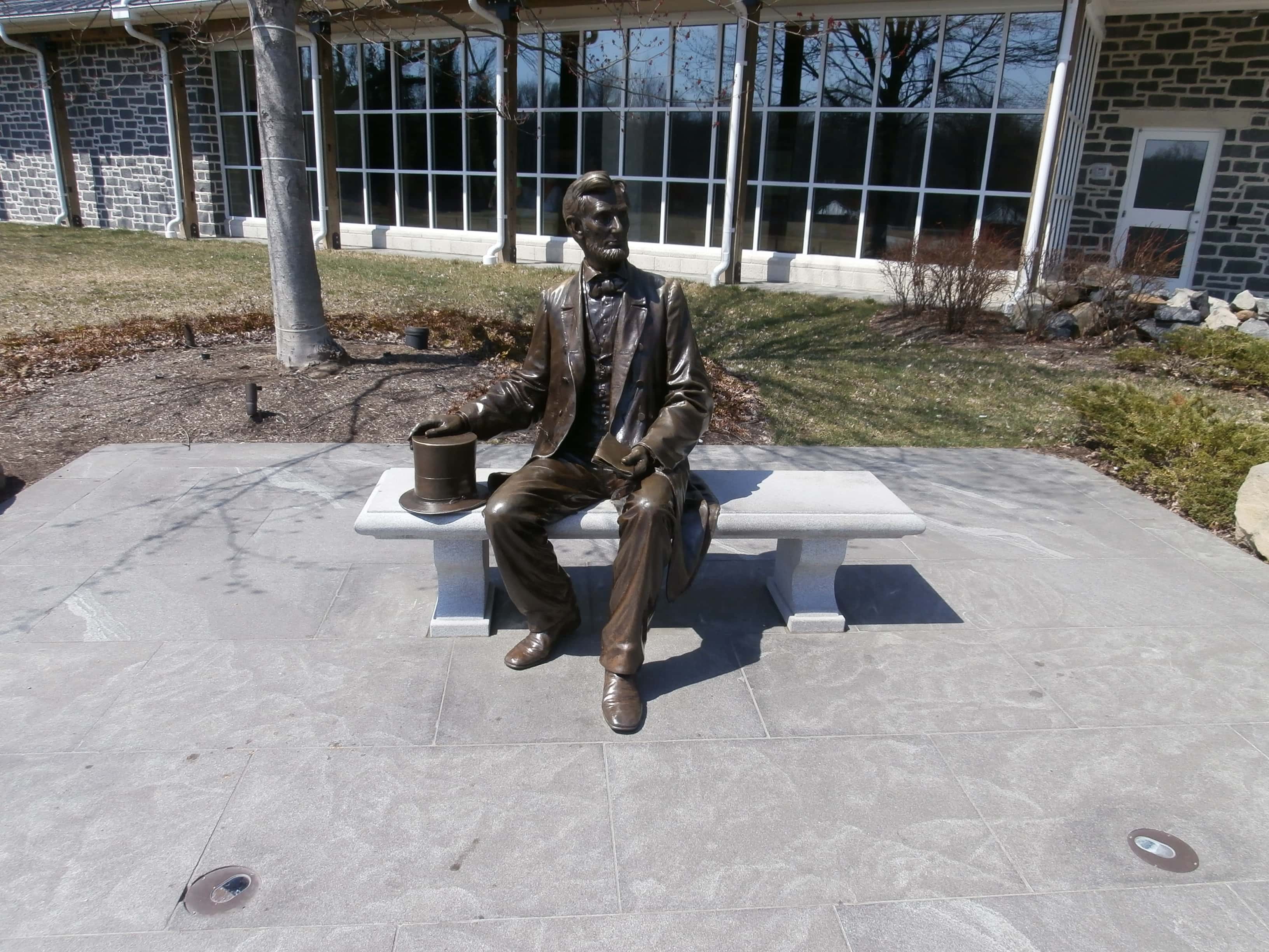 Lincoln on a bench - Gettysburg, Pennsylvania