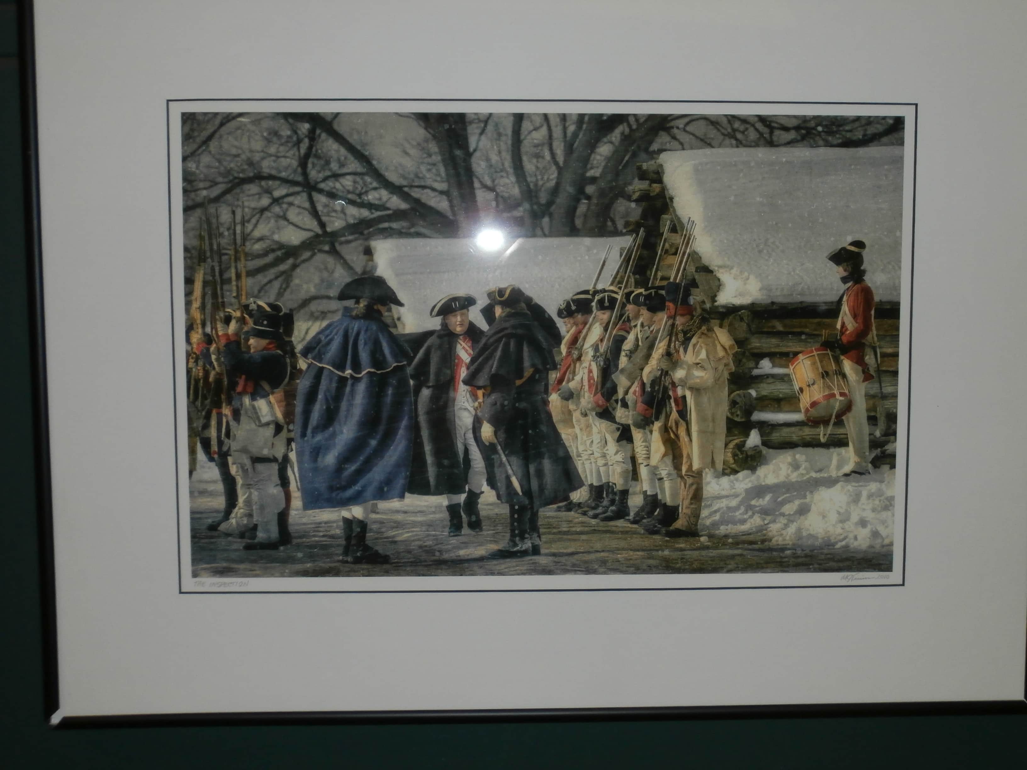 Washington reviewing his troops - Valley Forge, PA