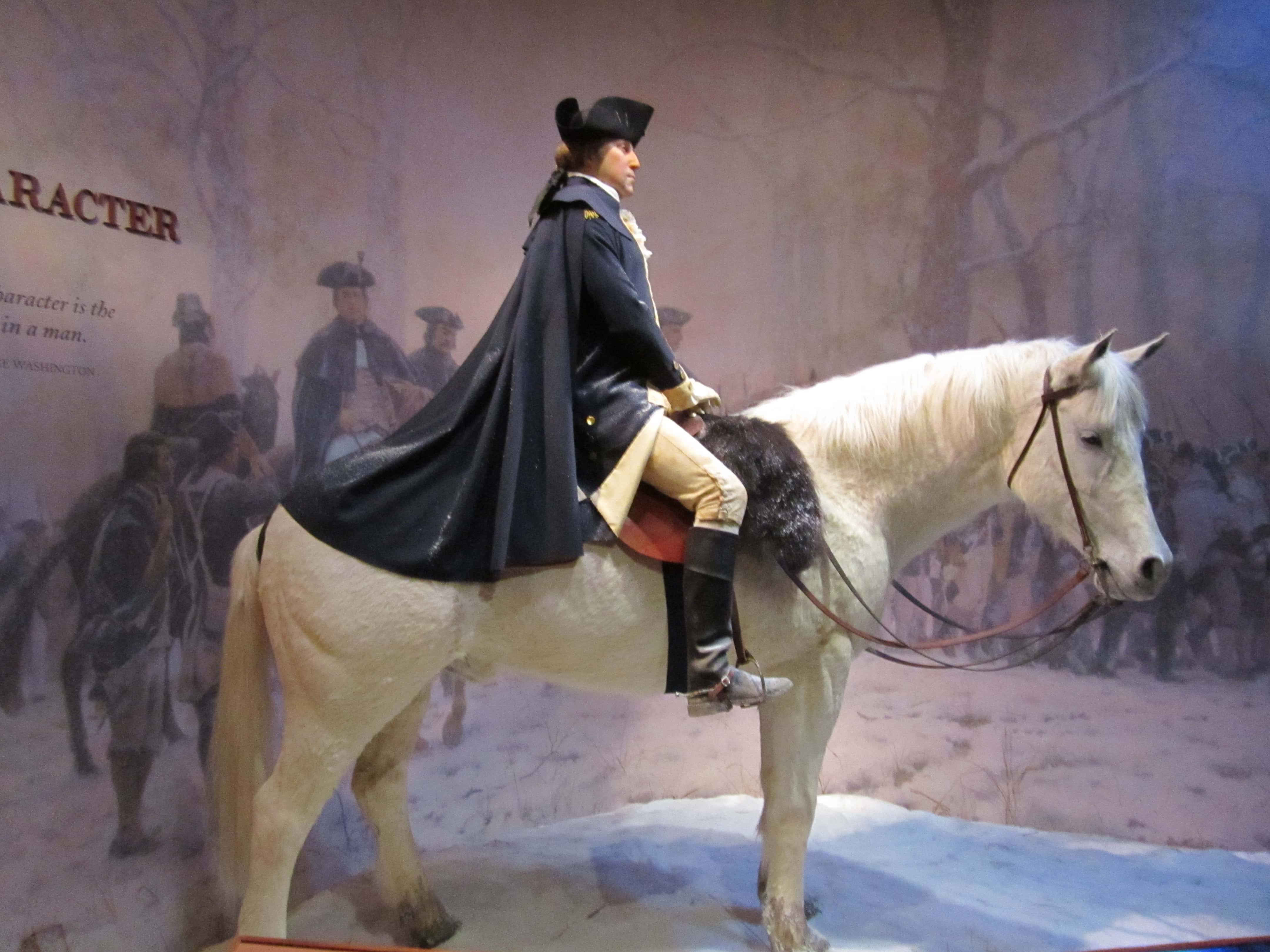 George Washington on a horse - Mount Vernon, Virginia