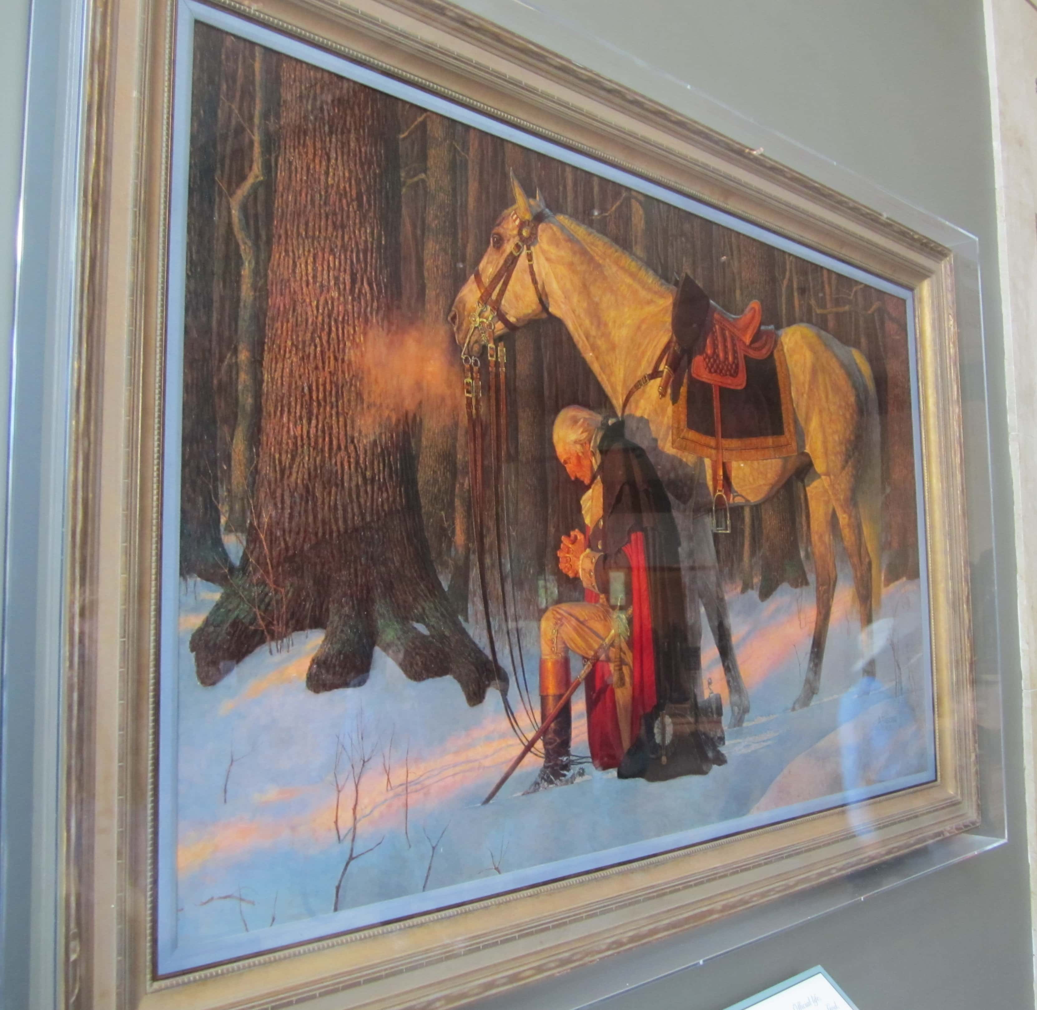 George Washington Praying Picture - Mount Vernon, Virginia