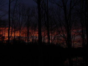 Winter Sunrise over Lake Monroe - King George, Virginia