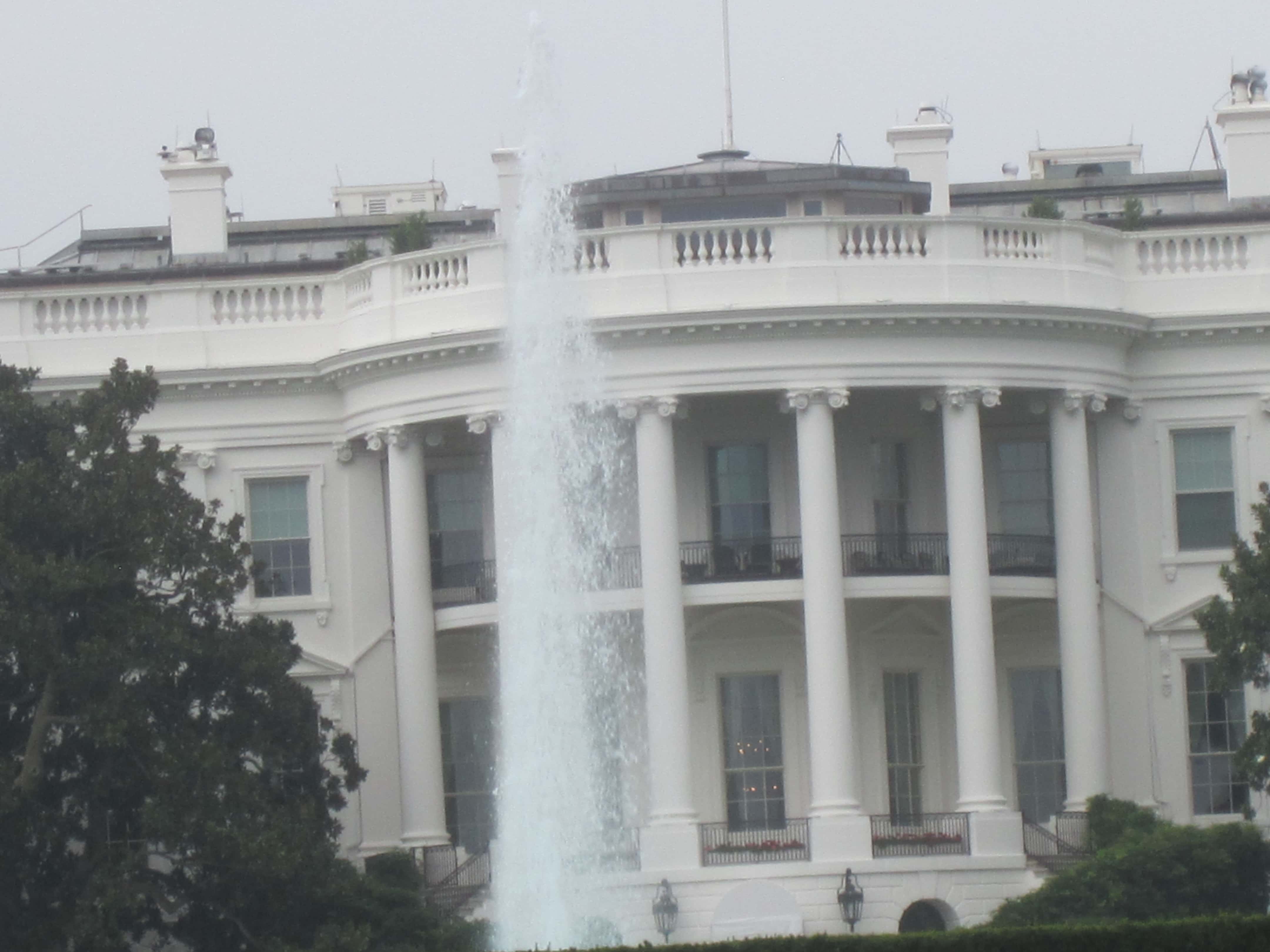 Tilting White House (taken by my grandson Noah) - Washington DC