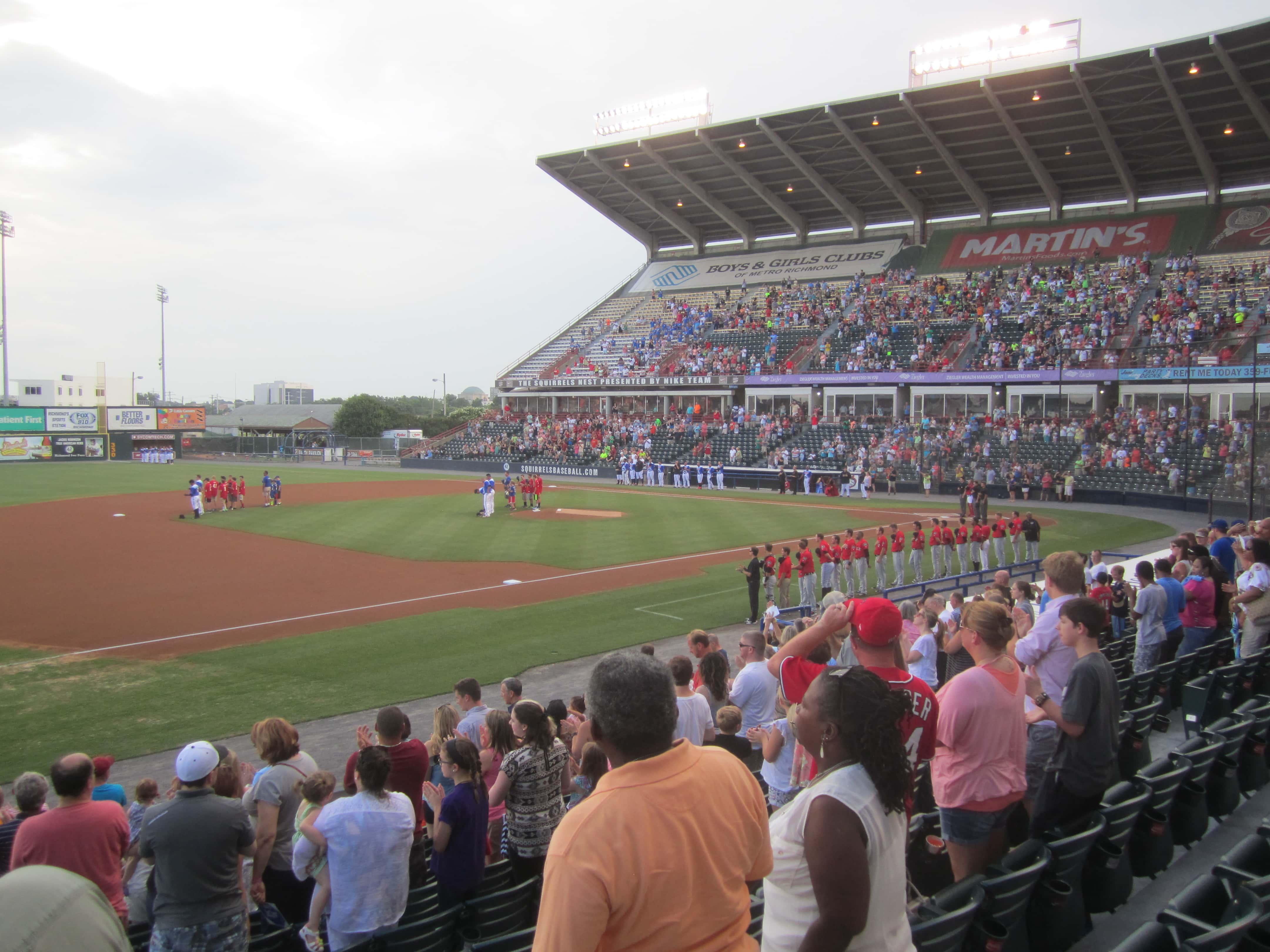 Richmond Squirels Baseball Game -2015 - Richmond, Virginia
