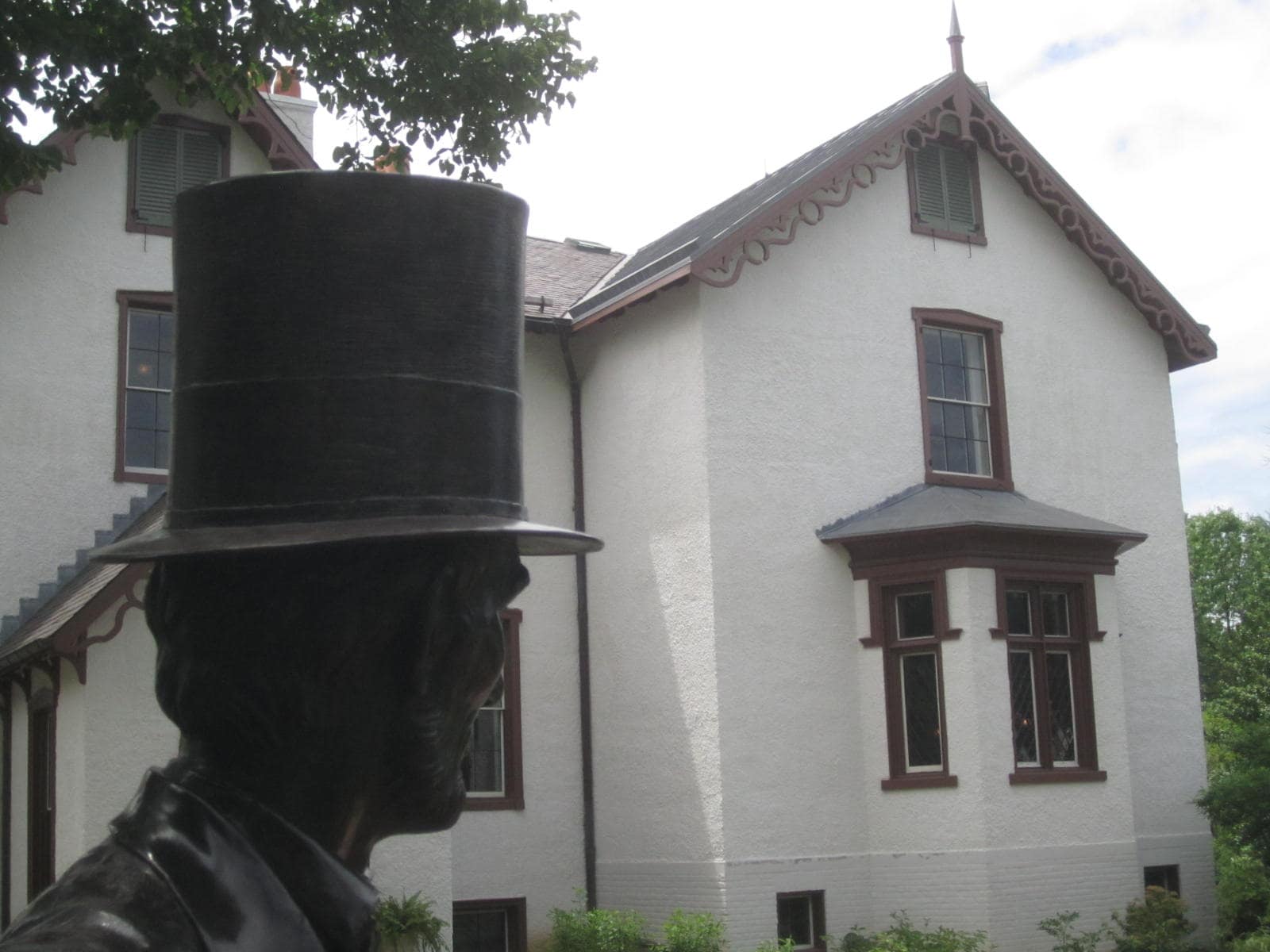 Lincoln Cottage - Statue - Lincoln Looking at Cottage - Washington DC