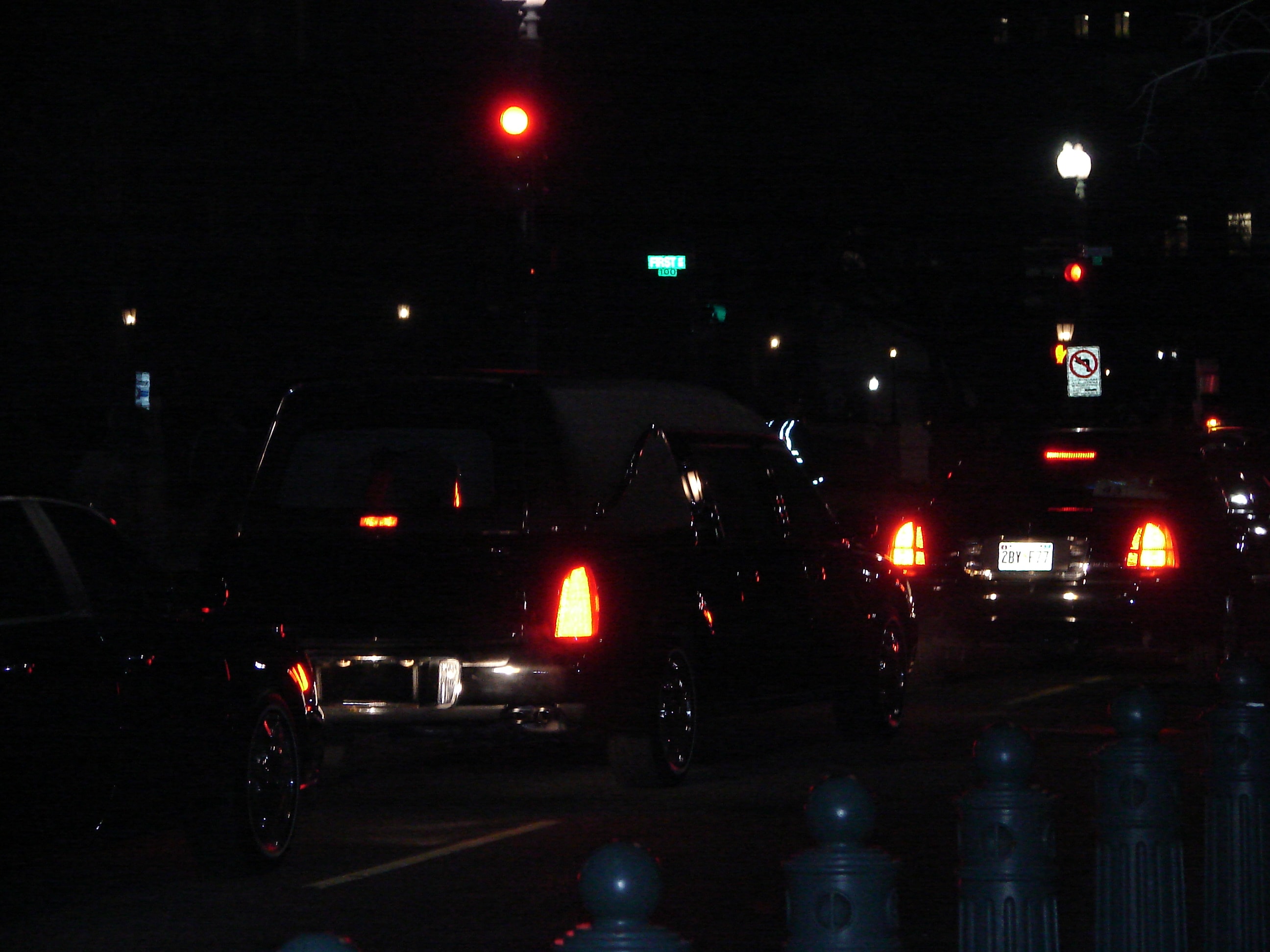 President Ford's Hearse leaving the US Capitol - Washington DC