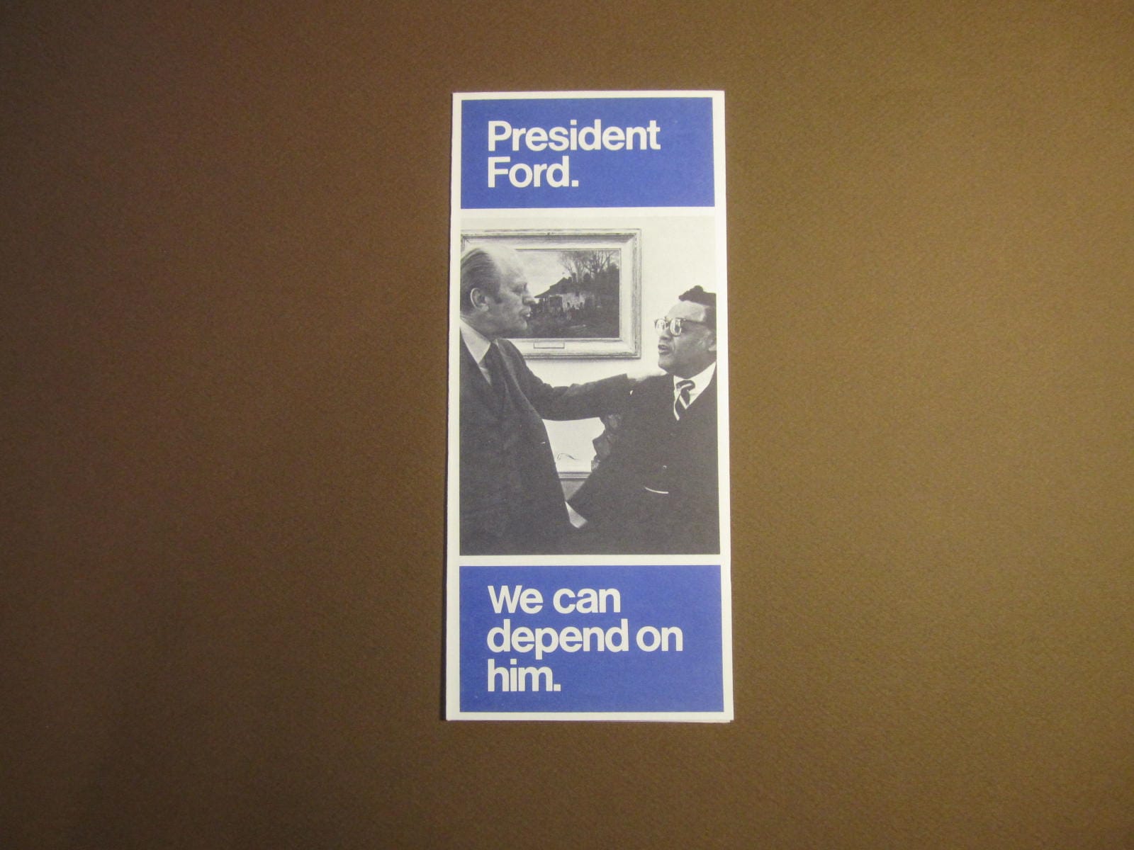 President Ford campaign flyer