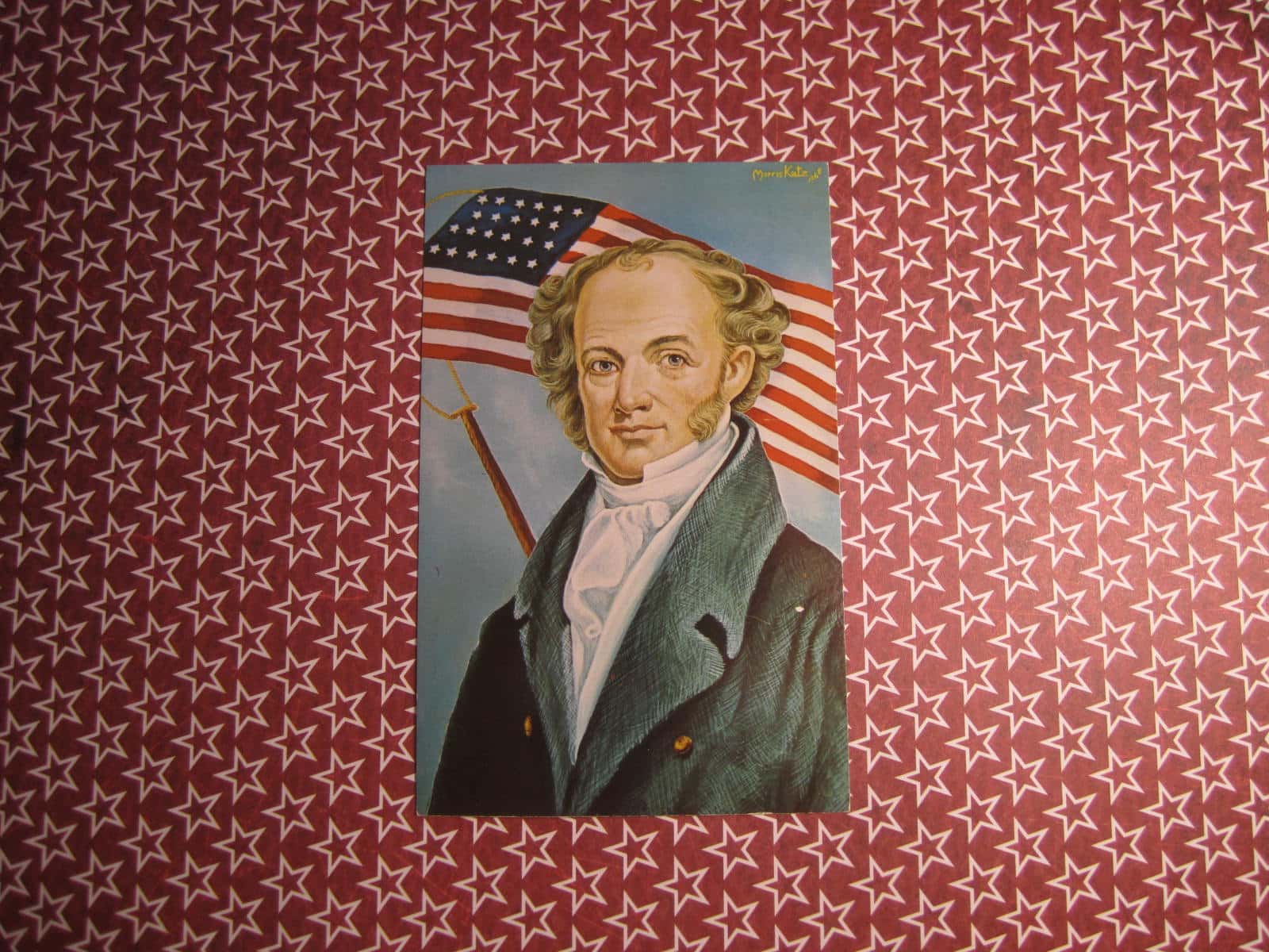 1968 Martin Van Buren post card