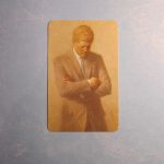 Aaron Shikler portrait (on a card) of John F. Kennedy