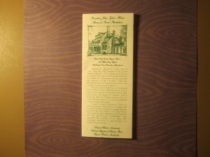 John Tyler's Sherwood Forest Plantation Pamplet