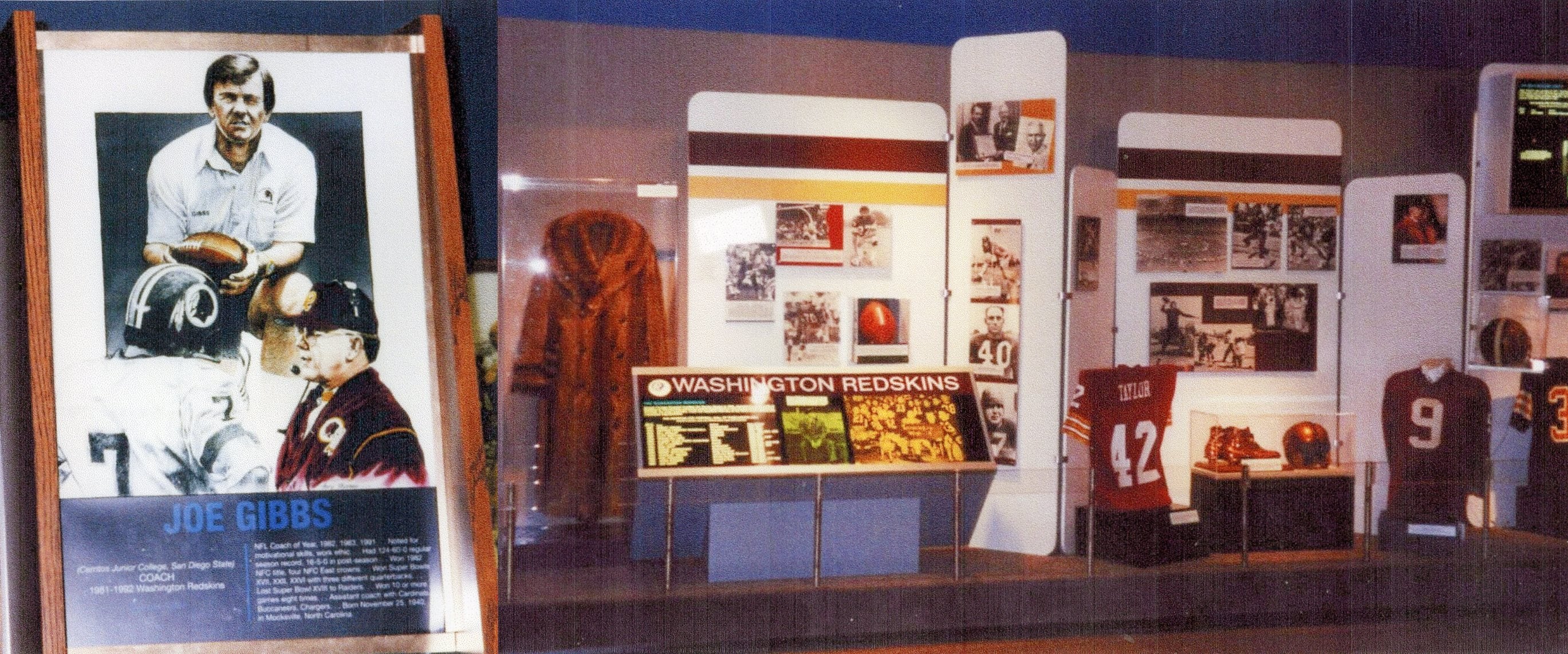 Redskin Displays - Pro Football Hall of Fame, Canton, Ohio