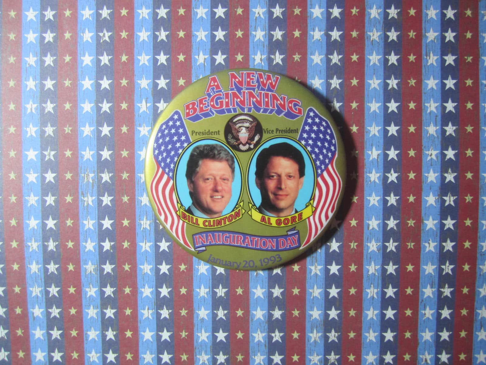 Bill Clinton - Inauguration Day Pin (Jan 20 1993)