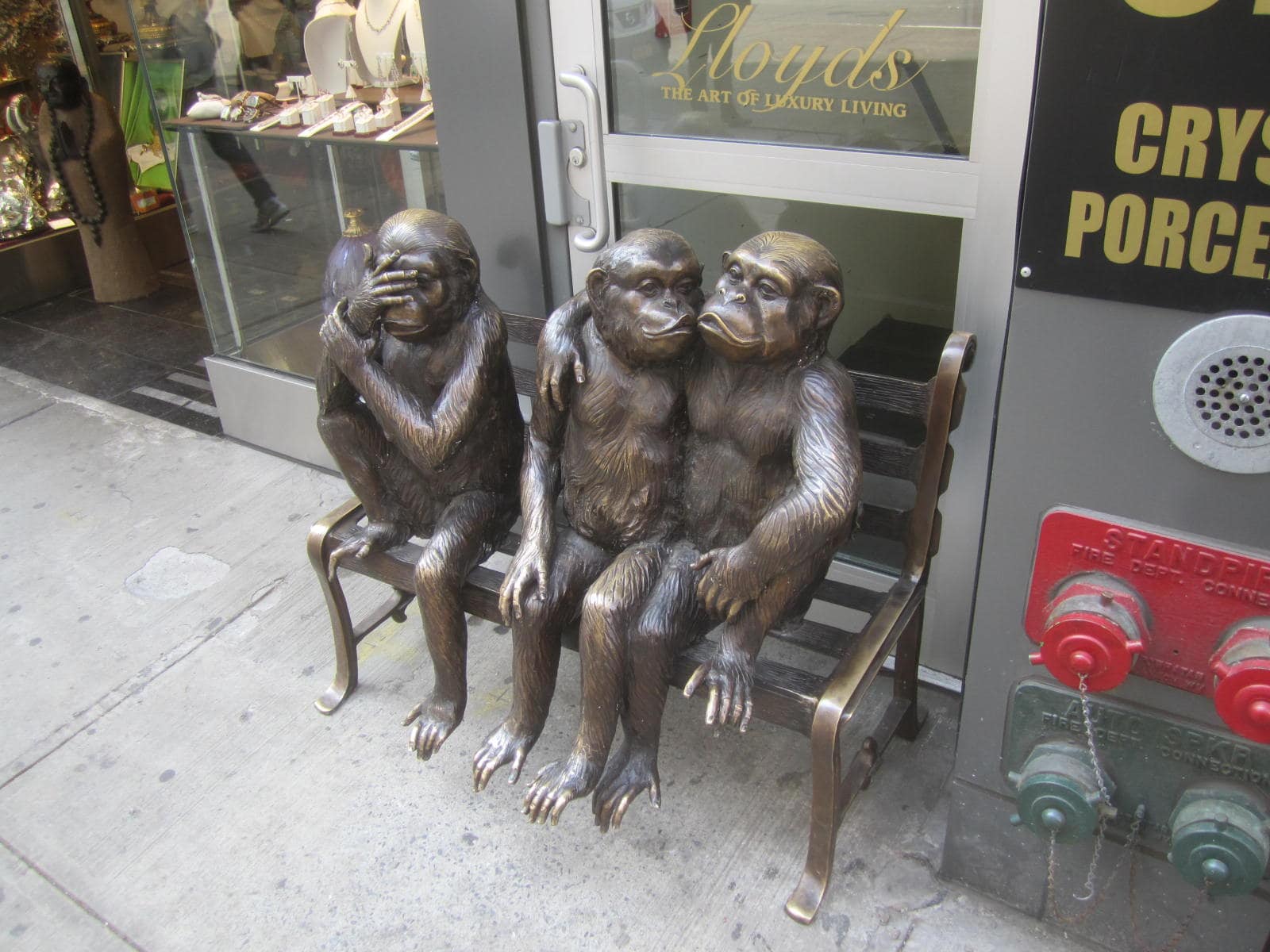 Statue of Three Monkies - New York City