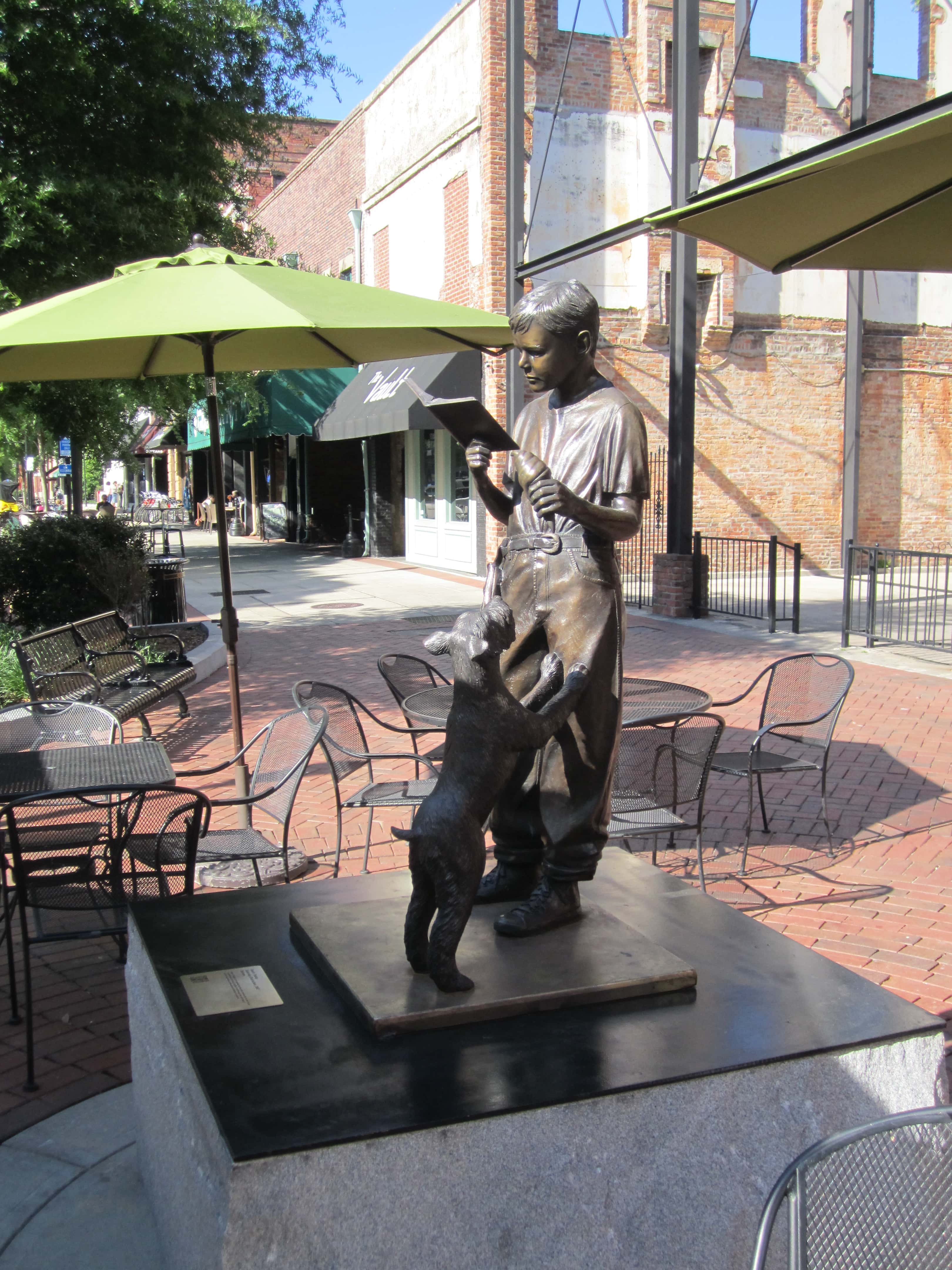 Saturday Distraction statue - Columbus, Georgia