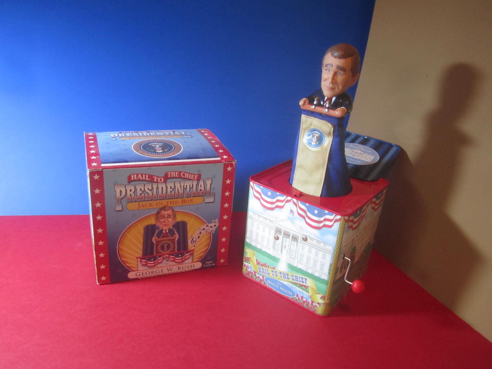 George W Bush - Presidential Jack-in-the-Box (Design Masters 2001)