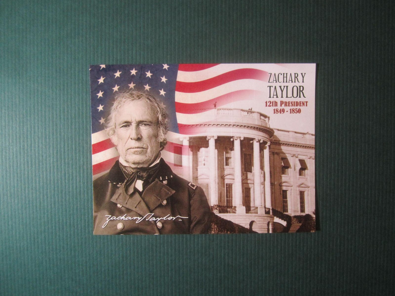 Zachary Taylor HTM Images Postcard (Credits: LOC and Wikimedia Common)