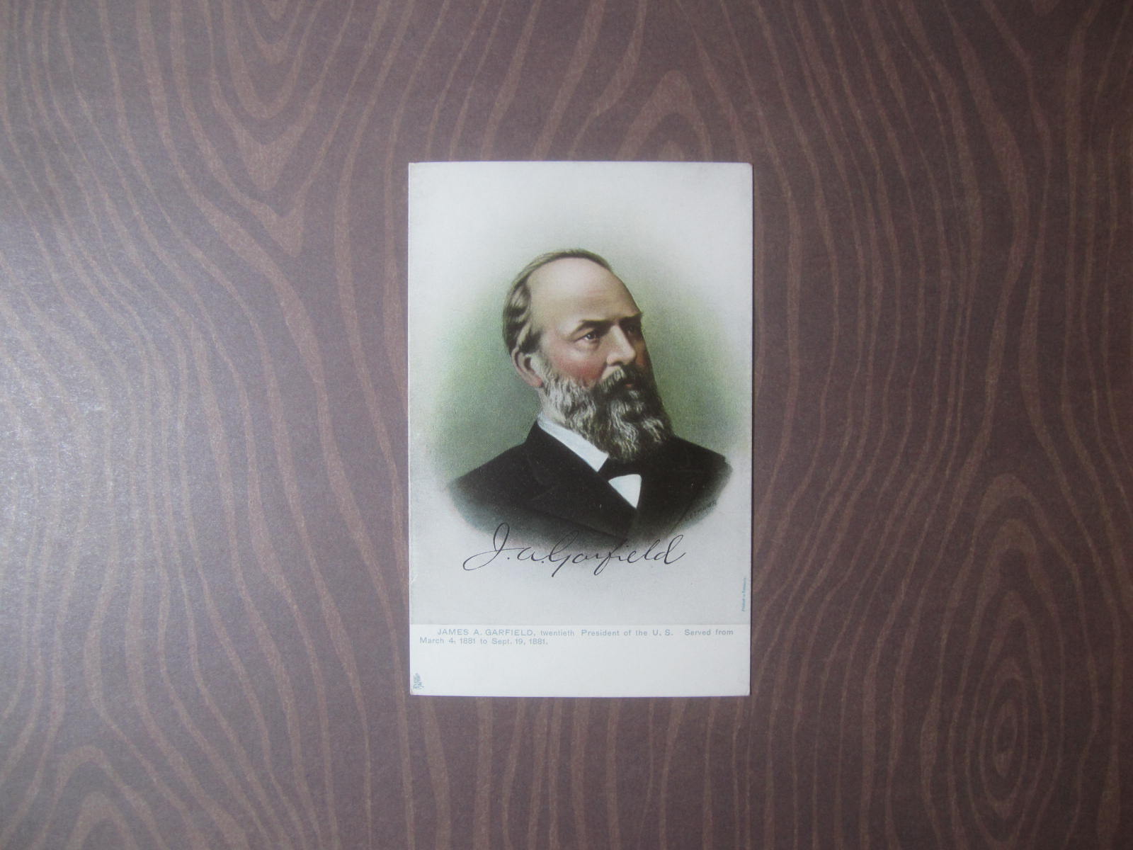 James Garfield Postcard - Raphael Tuck & Sons' Post Card Serises No. 2328 "Presidents of the United States"