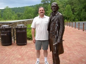 Wayne and Jefferson at Monticello