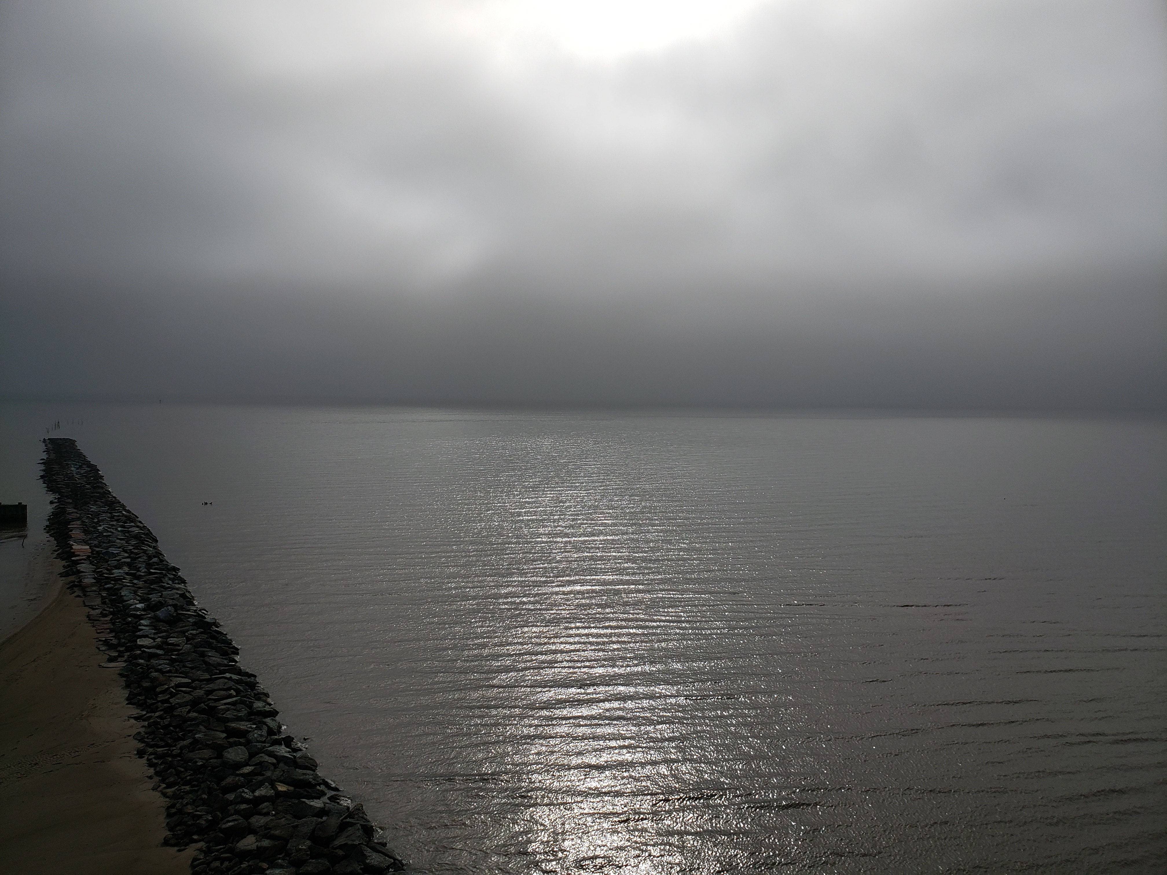 Cloudy Day at Chesapeake Beach, Maryland