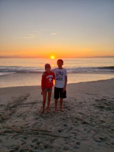 OBX Sunrise - with Grandkids