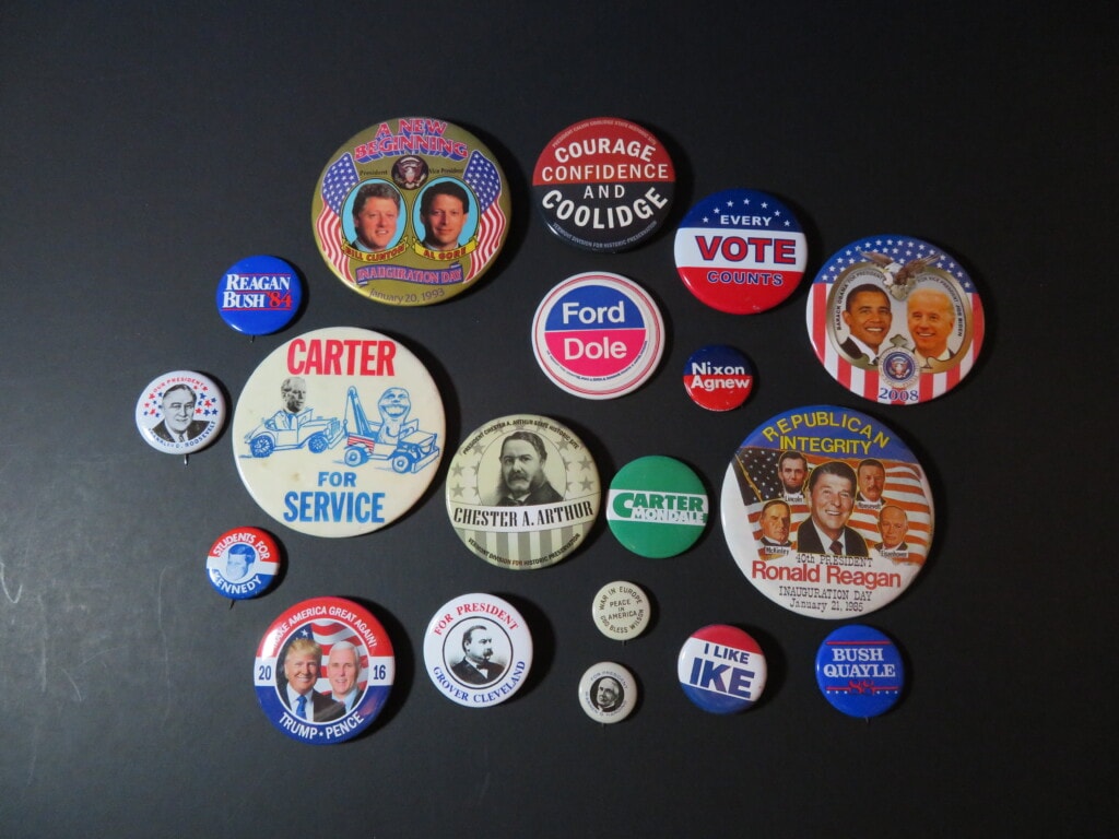 presidential election pins