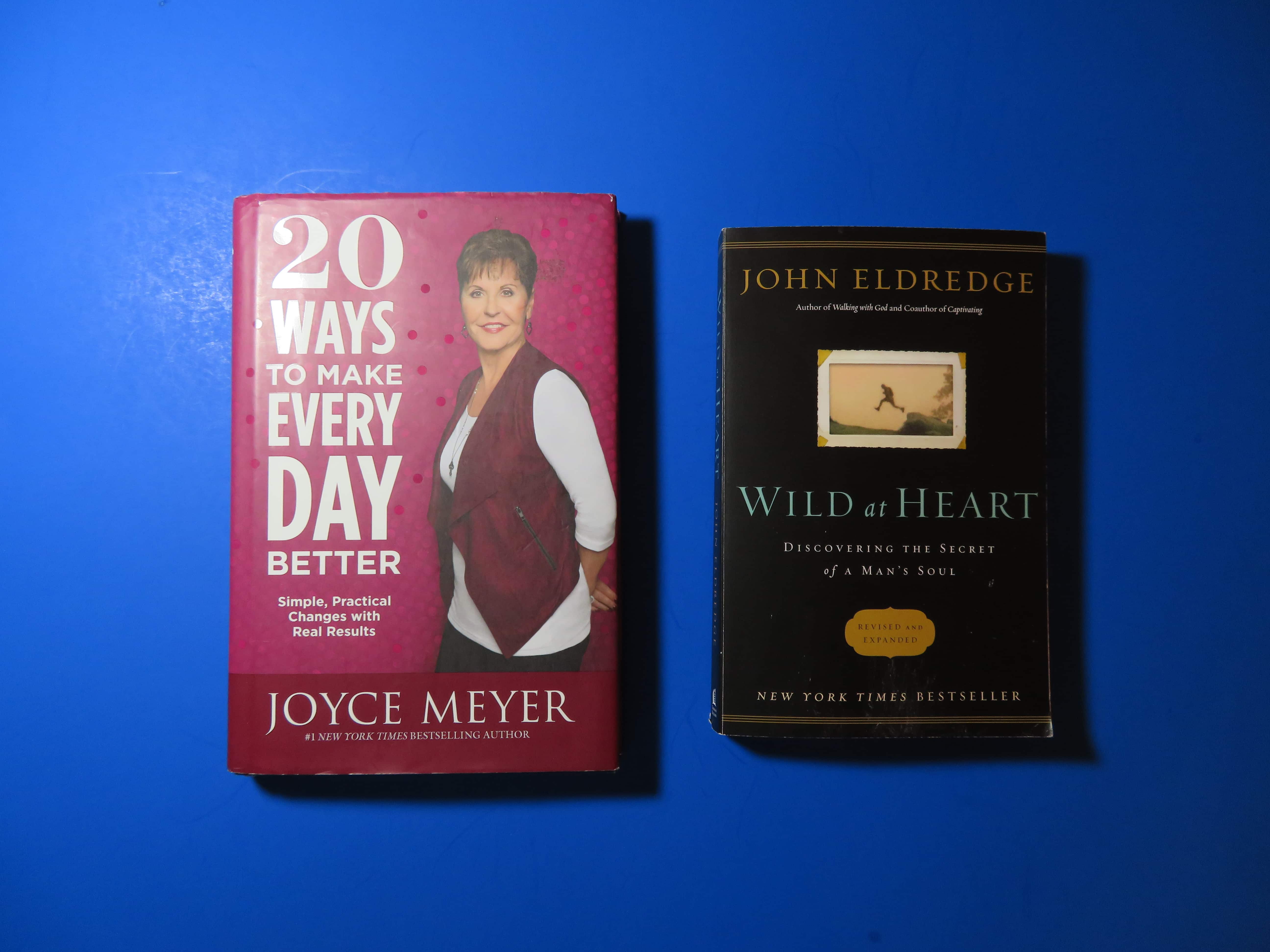 Joyce Myer's and John Eldredge's books