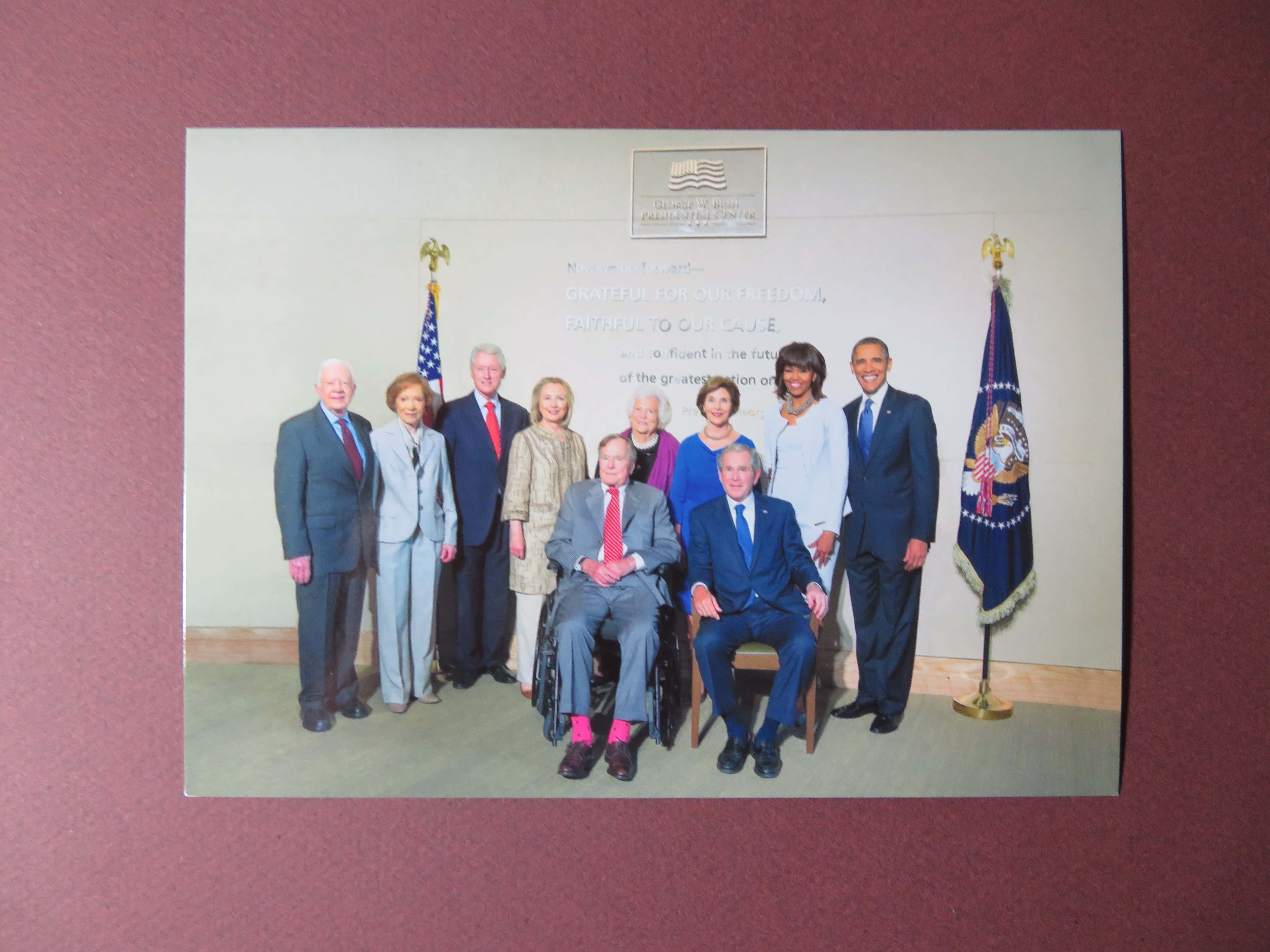 Carter, Clinton, GHW Bush, GW Bush, Obama and their wives