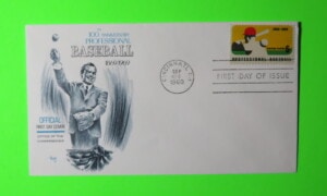 Baseball First Day Cover - September 24, 1969 - Richard Nixon first pitch