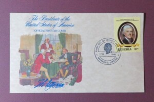 Liberia First Day Cover - Thomas Jefferson